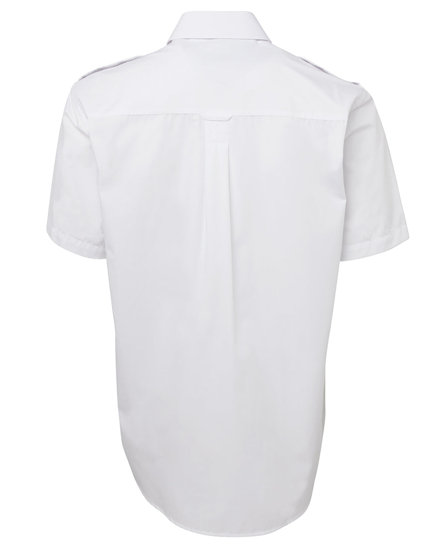 JB's Epaulette Shirt L/S & S/S - White - Back