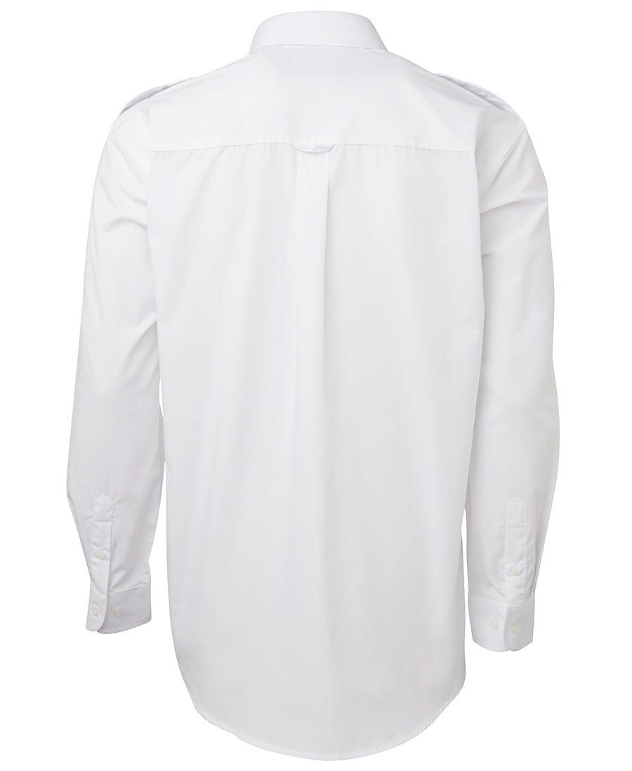 JB's Epaulette Shirt L/S & S/S - White - Back