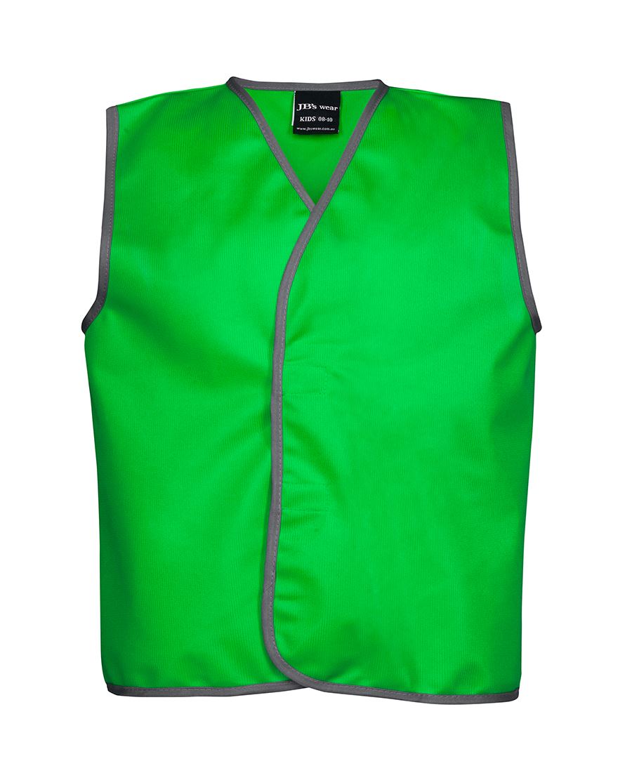 JB's Kids Coloured Tricot Vest - Pea Green - Front