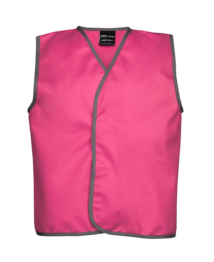 JB's Kids Coloured Tricot Vest - Hot Pink - Front