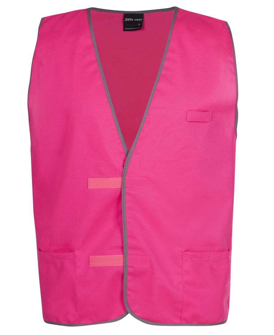 JB's Coloured Tricot Vest - Hot Pink - Front