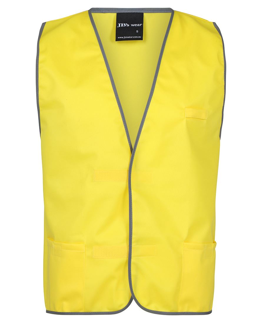 JB's Coloured Tricot Vest - Yellow - Front