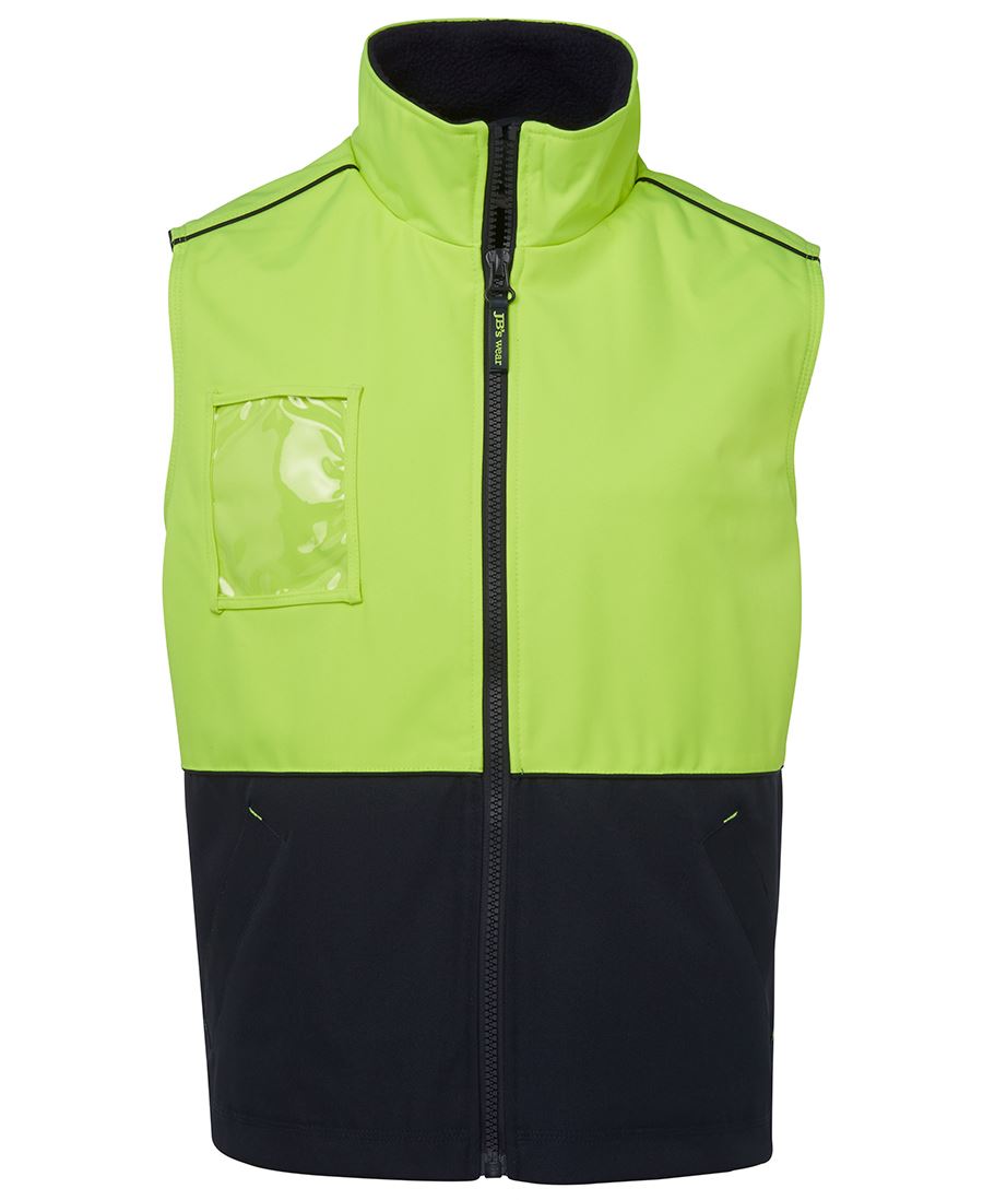 JB's Hi Vis A.T. Vest - Lime/Navy - Front