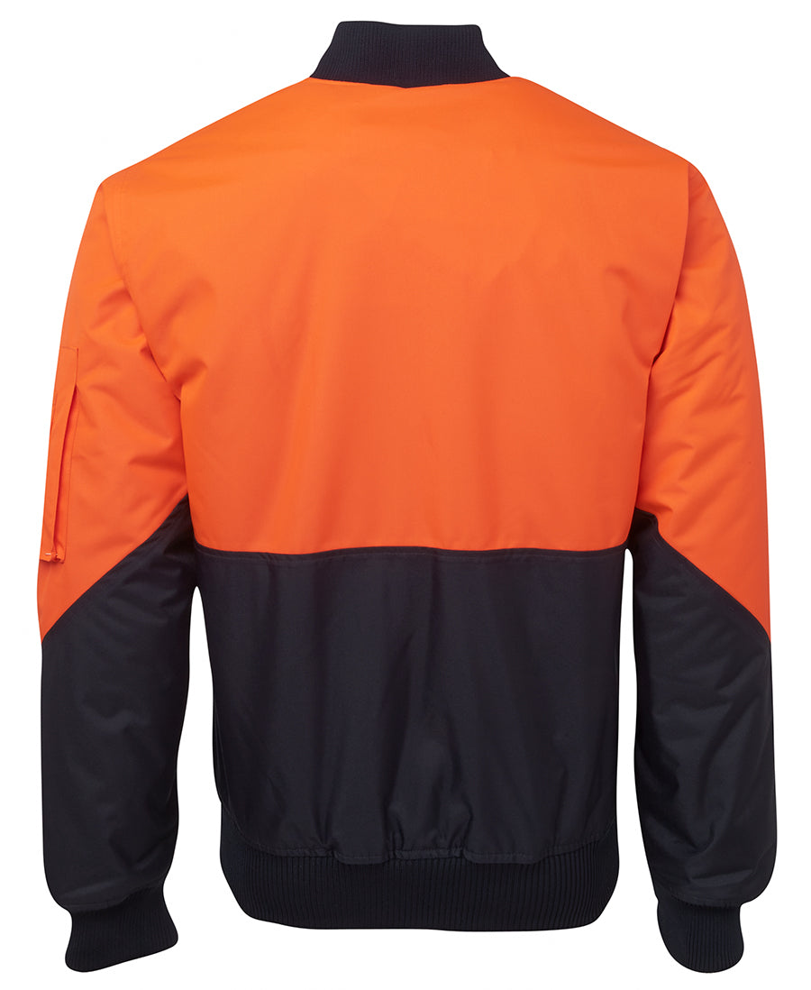 JB's Hi Vis Flying Jacket - Orange/Navy - Back