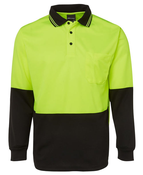 JB's Hi Vis L/S Traditional Polo
