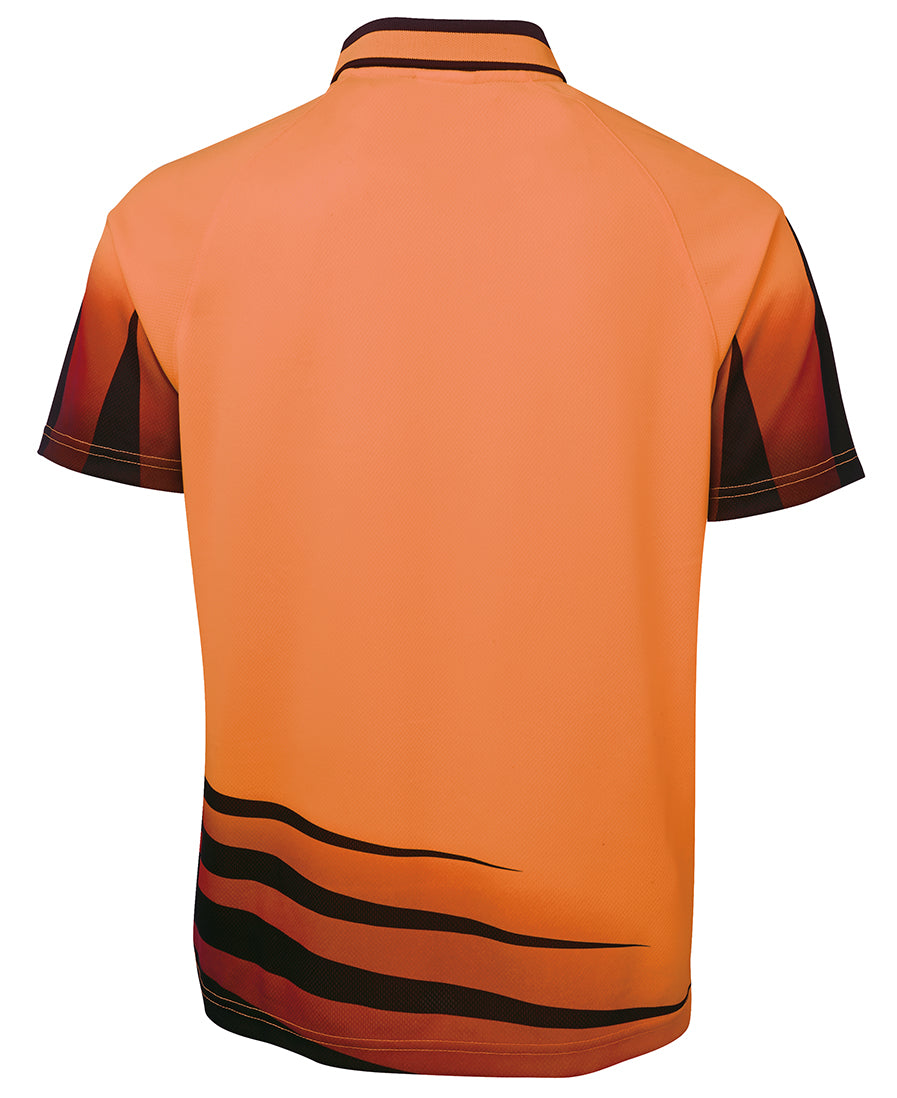 JB's Hi Vis Rippa Sub Polo - Orange/Black - Back