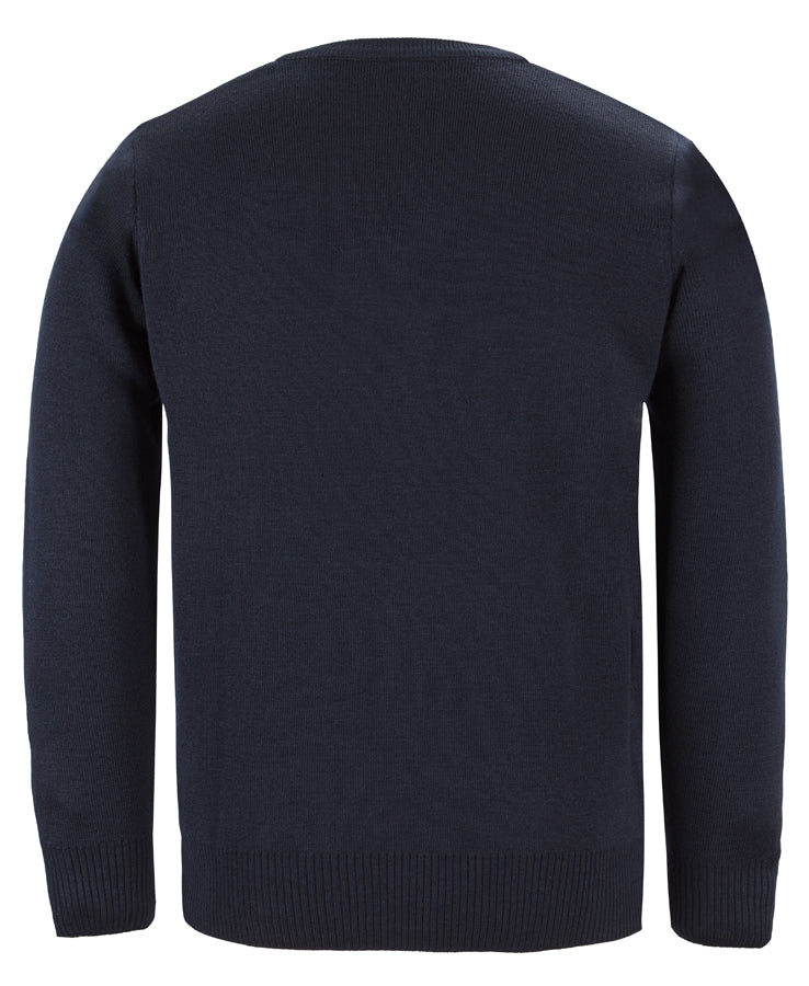 JB's Adults Knitted Jumper - Navy - Back