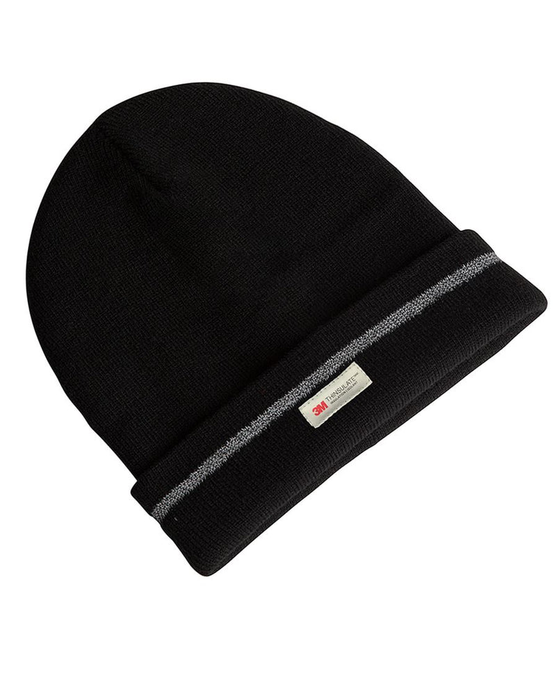 JB's Reflective Beanie - Black - Front
