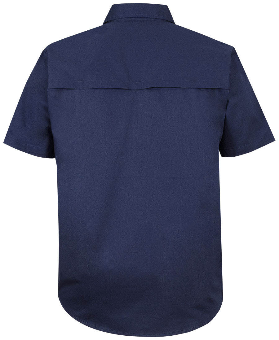 JB's S/S 150G Work Shirt - Navy - Back
