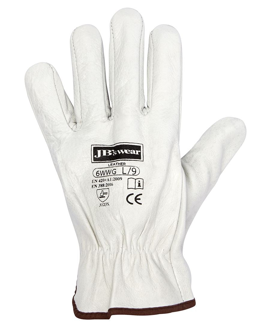 JB's Premium Rigger Glove (12 Pack) - Natural - Front