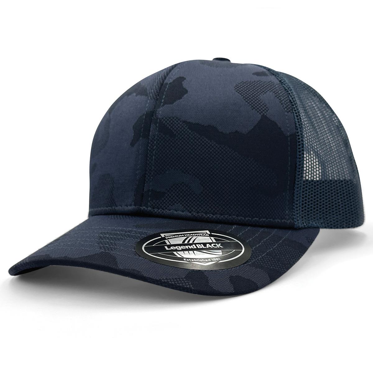 Dark Night Trucker - Navy Camo - Front