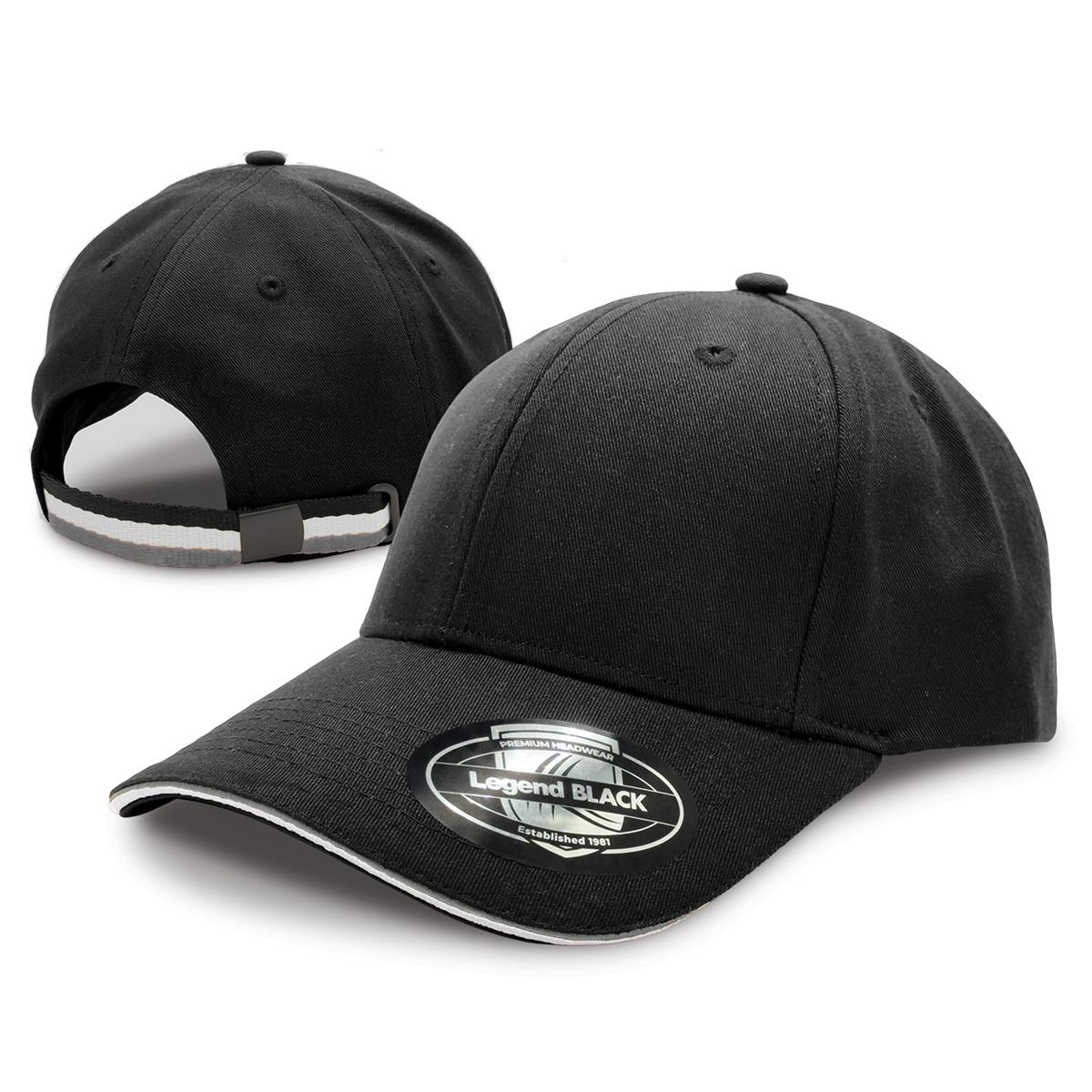 San Marino Cap - Black / Grey / White - Front