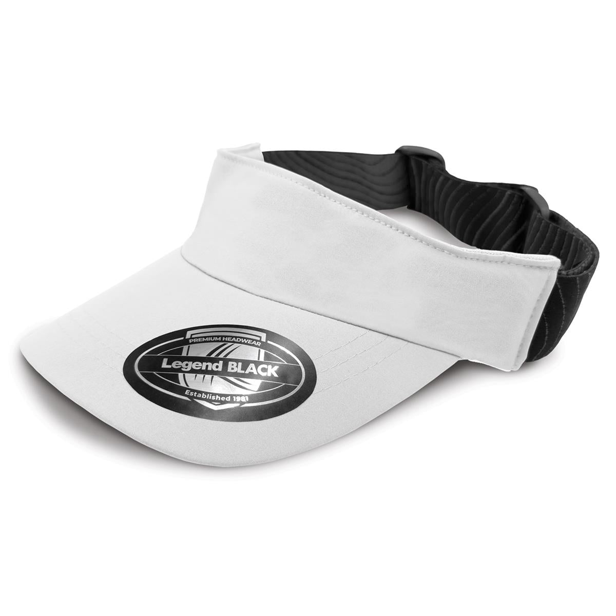 Altitude Sports Visor - White / Chalk White - Front