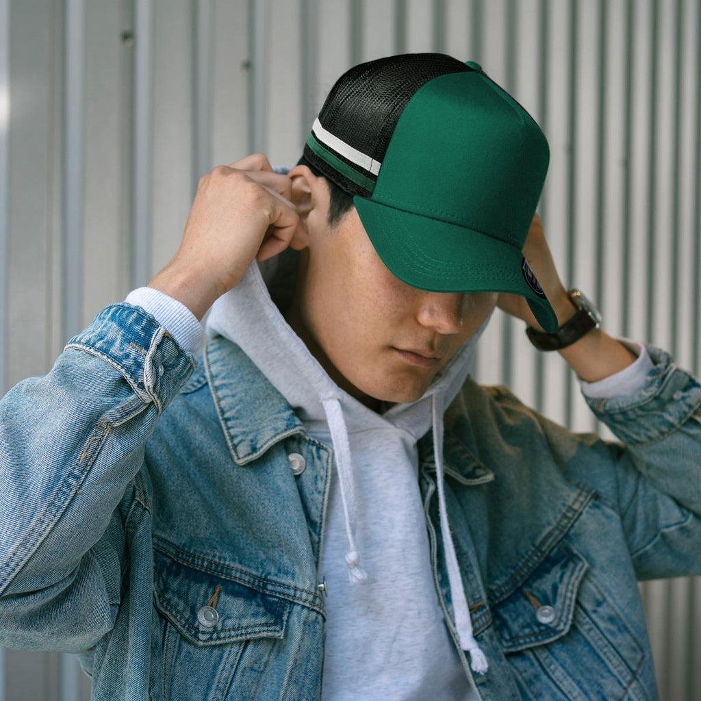 Striped Trucker - view
