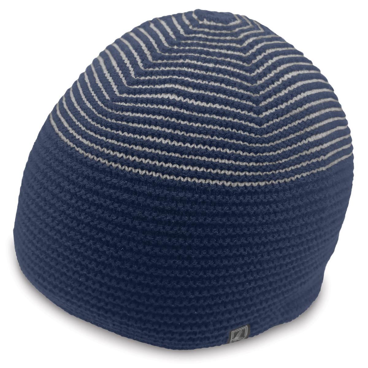 Ridge Beanie - Navy / Grey - Front