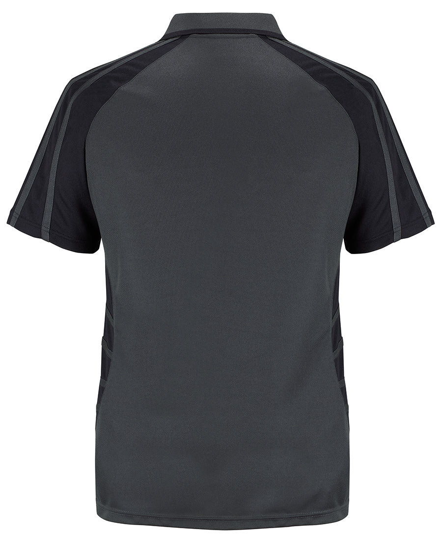 Podium Arachnid Polo - Gunmetal/Black - Back