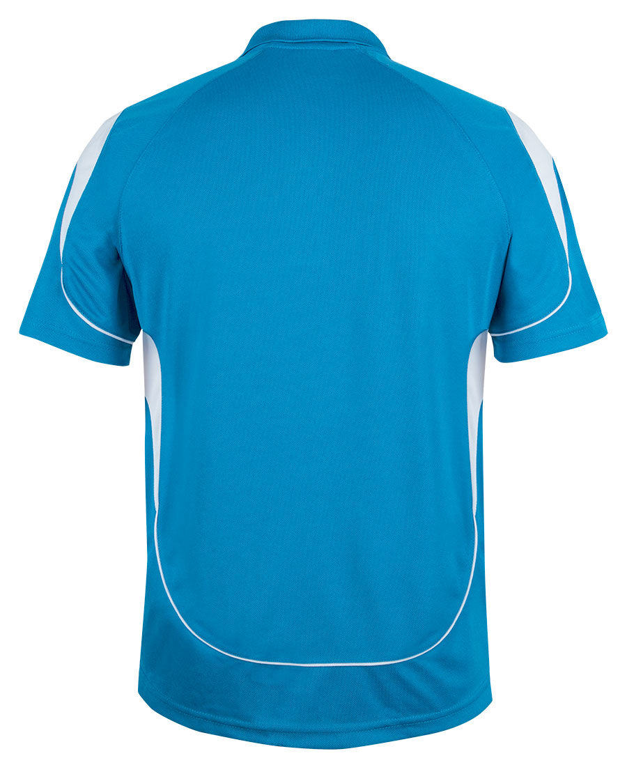 Podium Kids and Adults Bell Polo - Aqua/White - Back