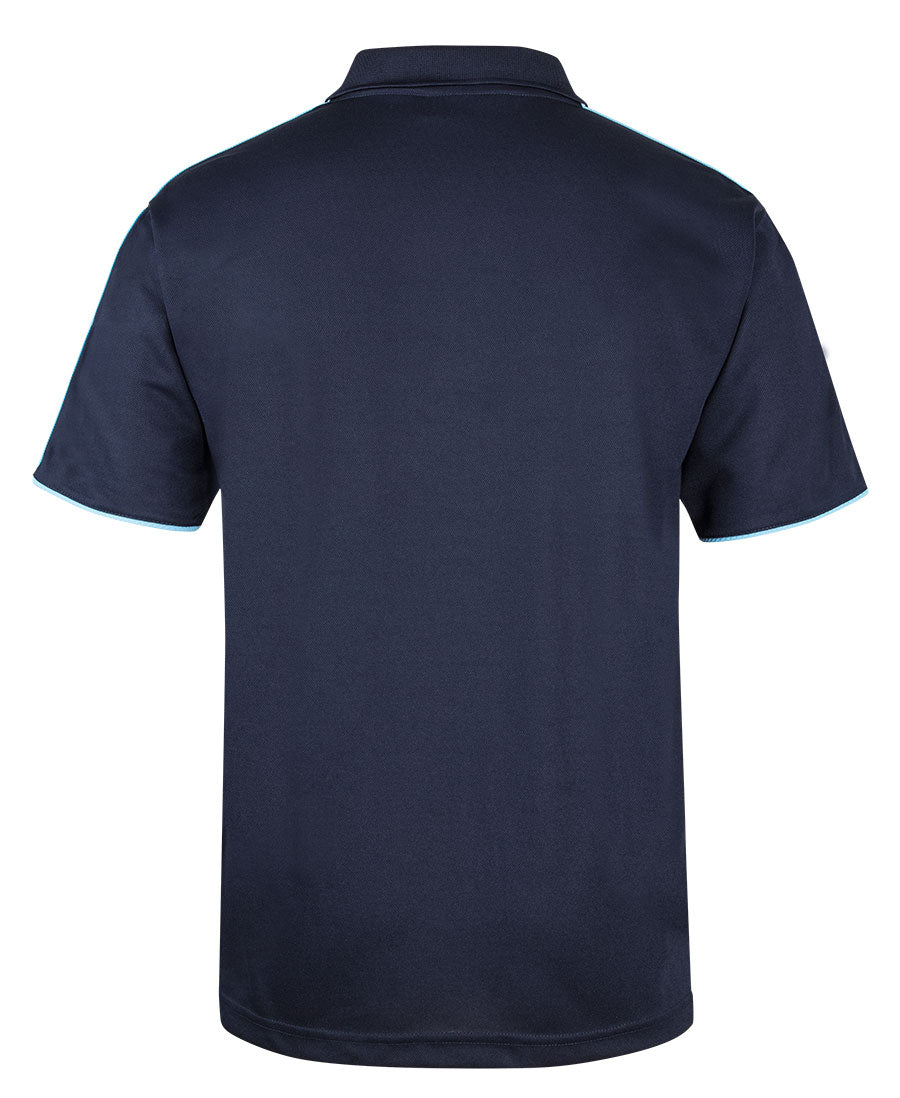 Podium Cool Polo - Navy/Lt Blue/White - Back