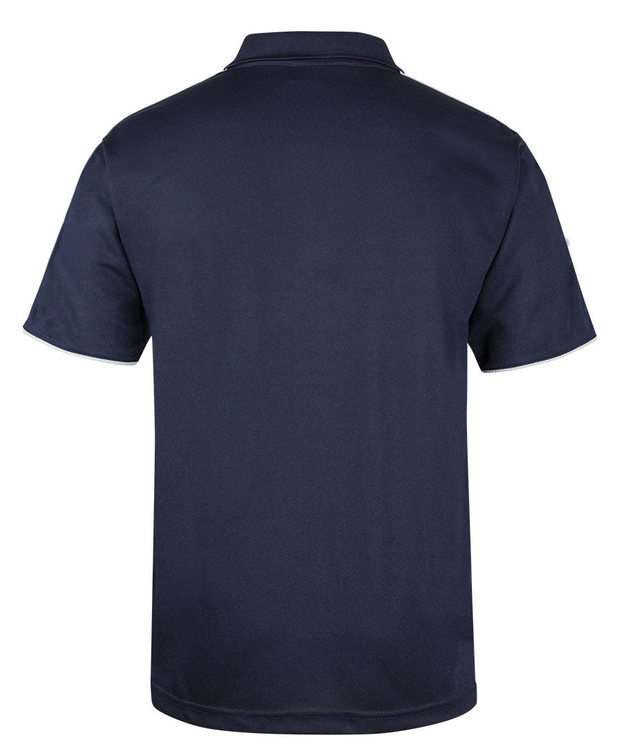 Podium Cool Polo - Navy/White/Grey - Back