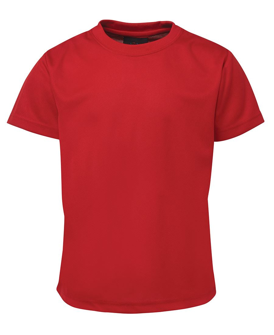 Podium Kids & Adults Poly Tee - Red - Front