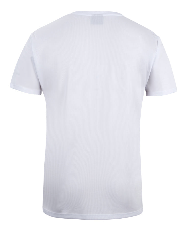 Podium Kids & Adults Poly Tee - White - Back