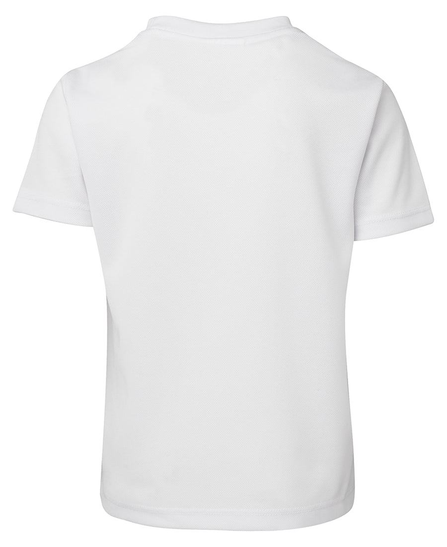 Podium Kids & Adults Poly Tee - White - Back