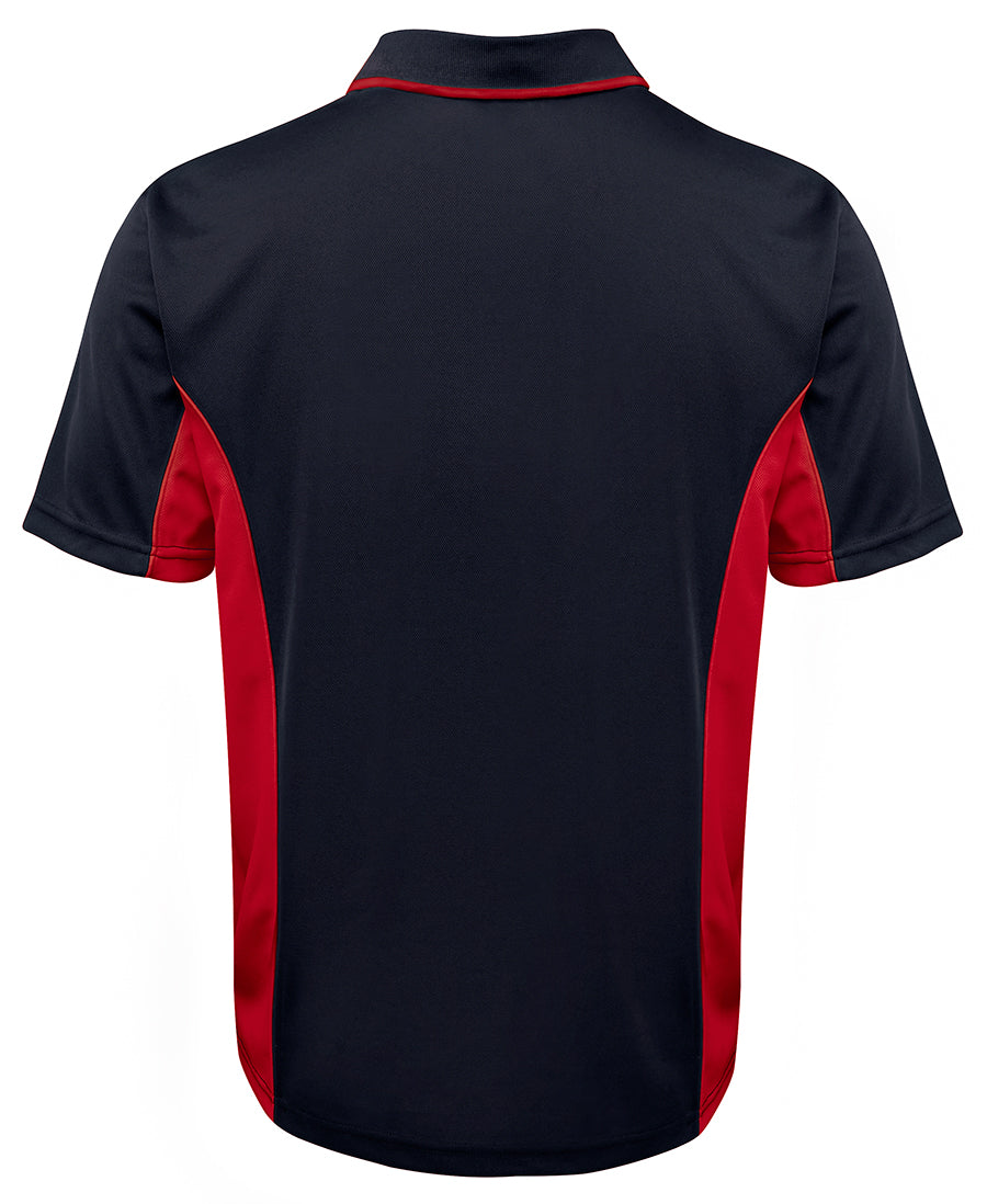 Podium Contrast Polo - Navy/Red - Back