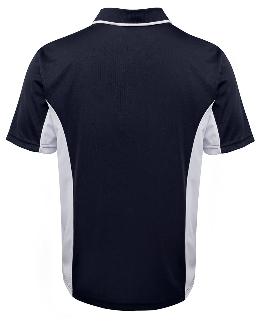 Podium Contrast Polo - Navy/White - Back