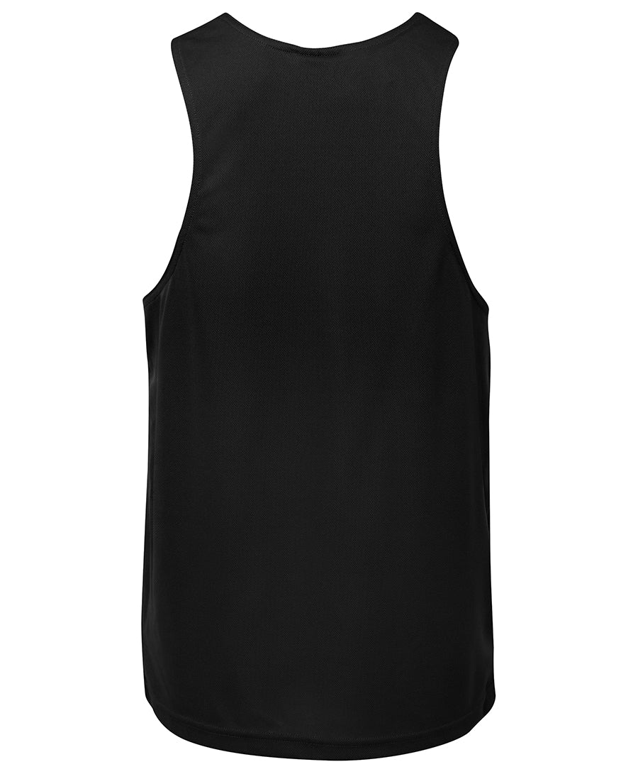 Podium Poly Singlet - Black - Back