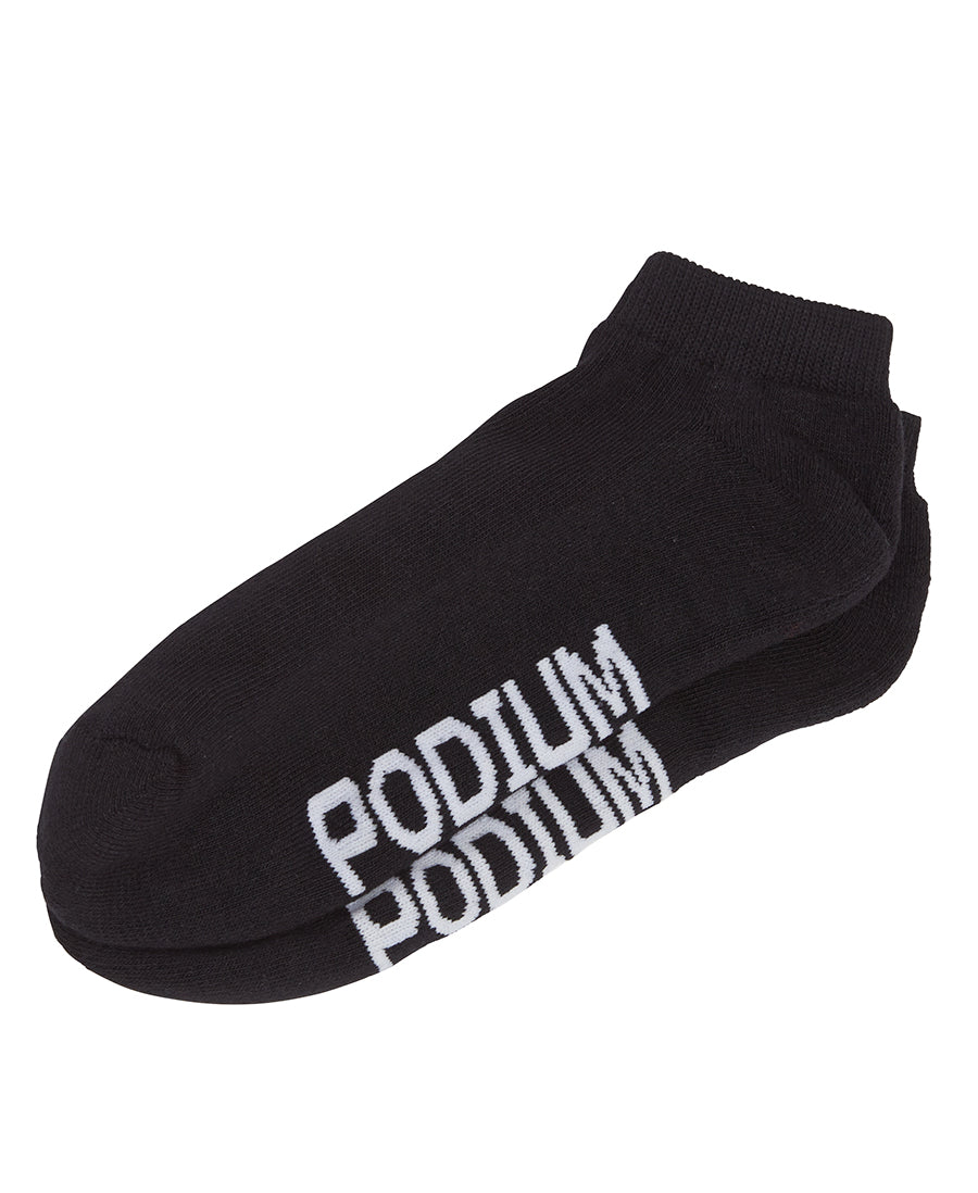 Podium Sport Ankle Sock (5 Pack) - Black - Back