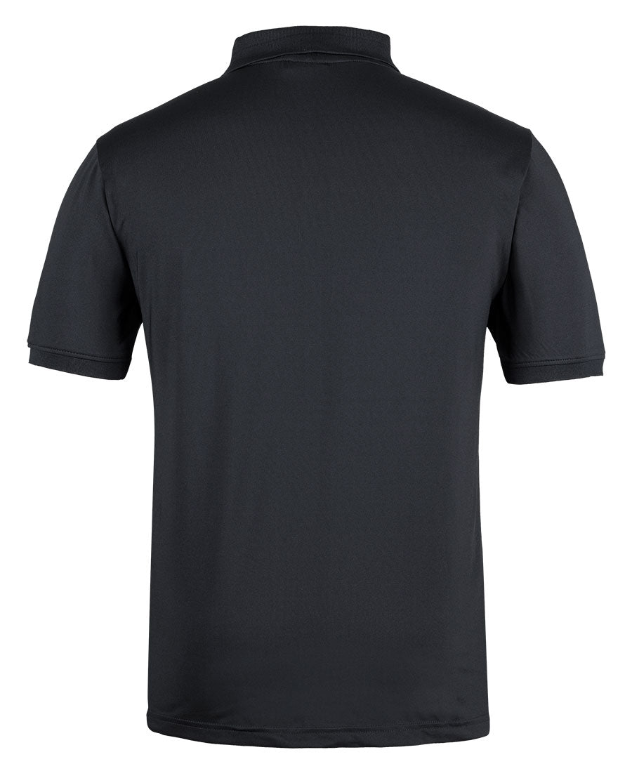 Podium 4 Stripe S/S Stretch Polo - Black/White - Back