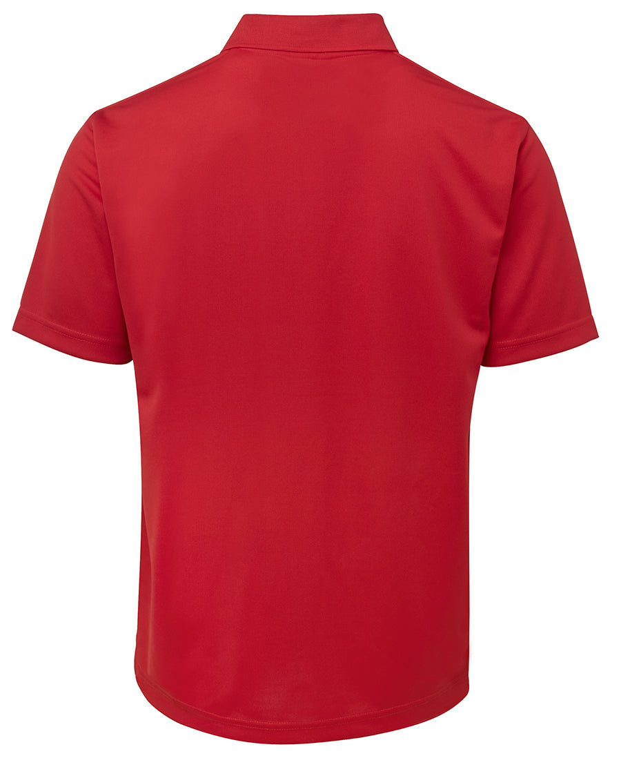 Podium S/S Poly Polo - Red - Back