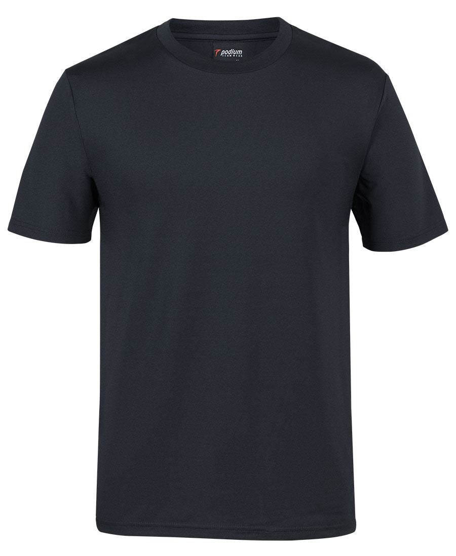 Podium Stretch Tee - Black - Front
