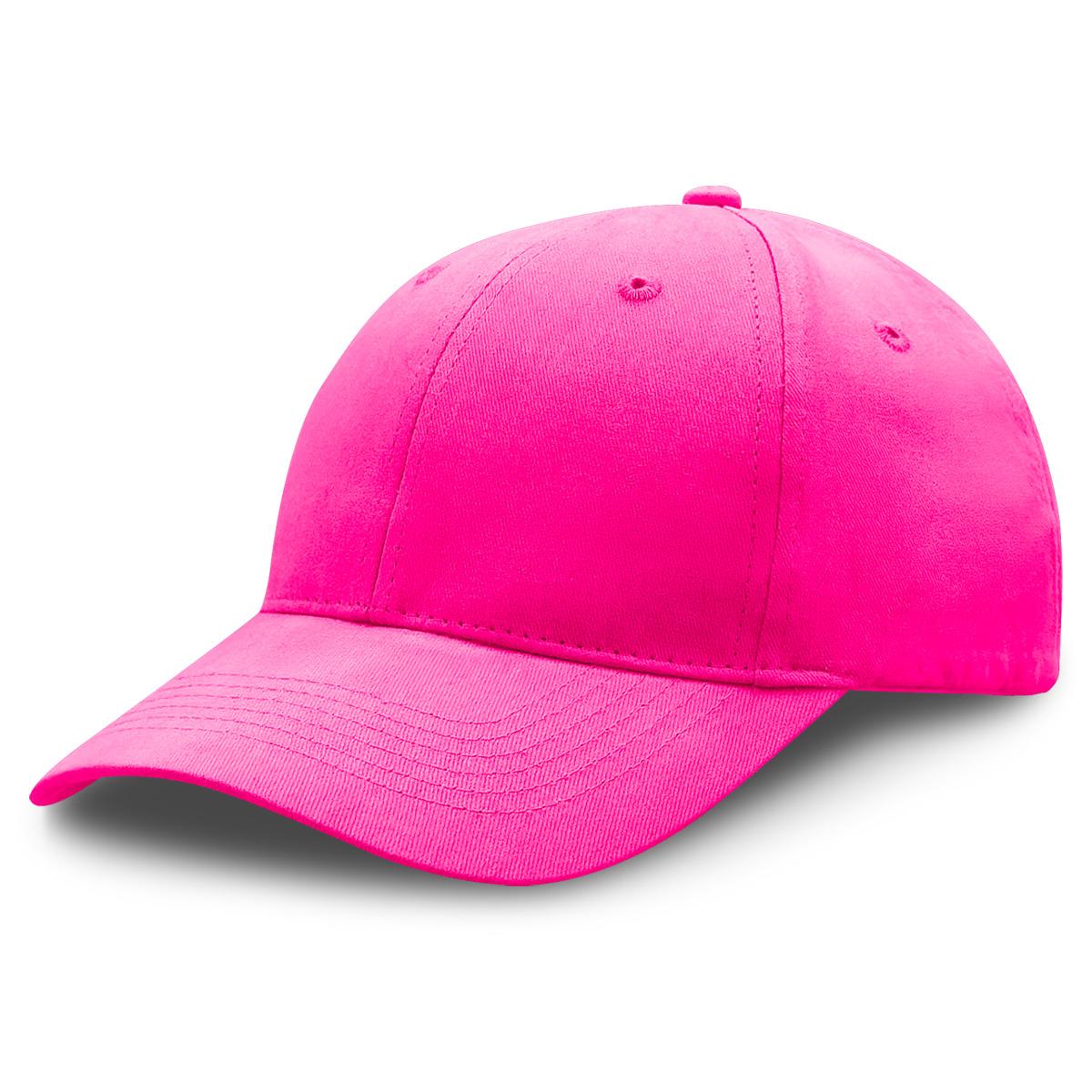 Premium Soft Cotton Cap - Hot Pink - Front