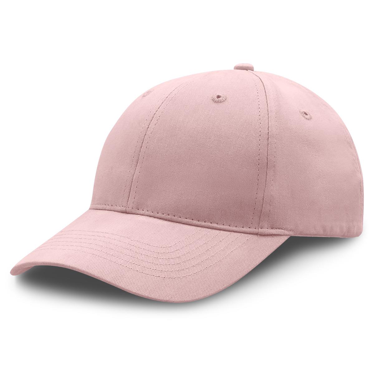 Premium Soft Cotton Cap - Light Pink - Front