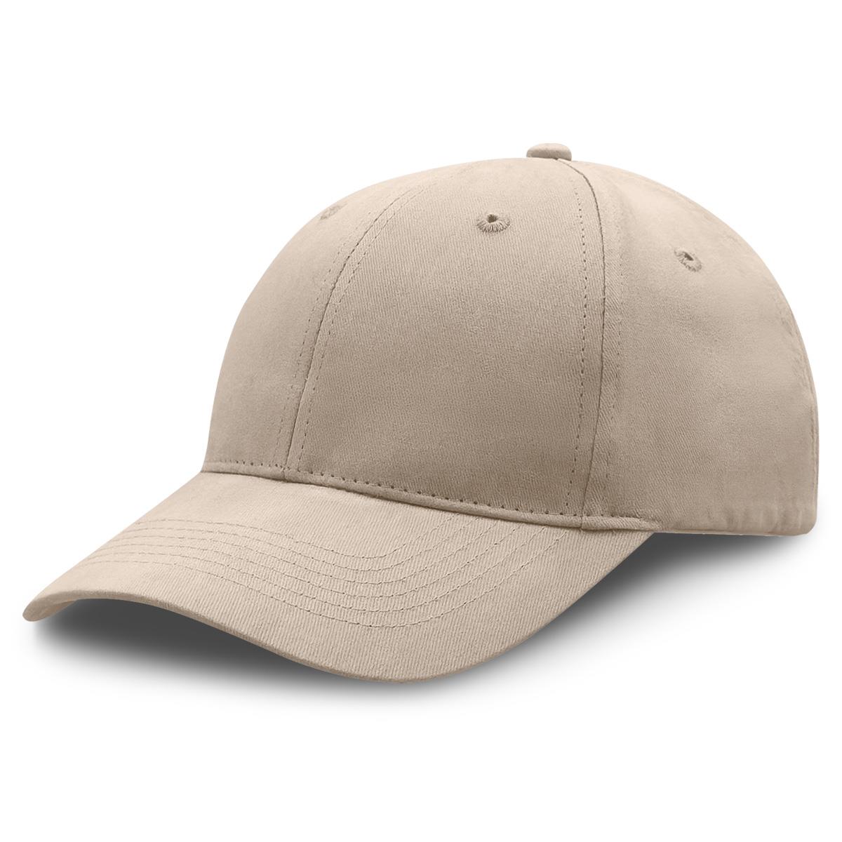 Premium Soft Cotton Cap - Natural - Front
