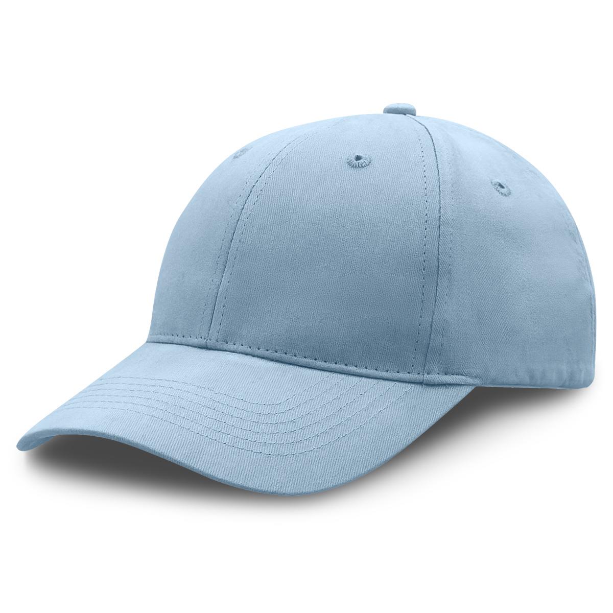 Premium Soft Cotton Cap - Powder Blue - Front