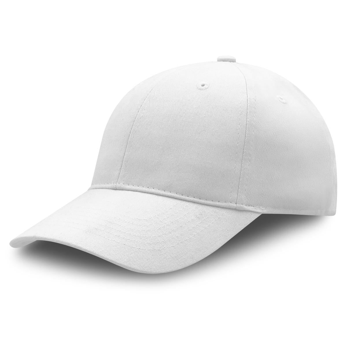Premium Soft Cotton Cap - White - Front
