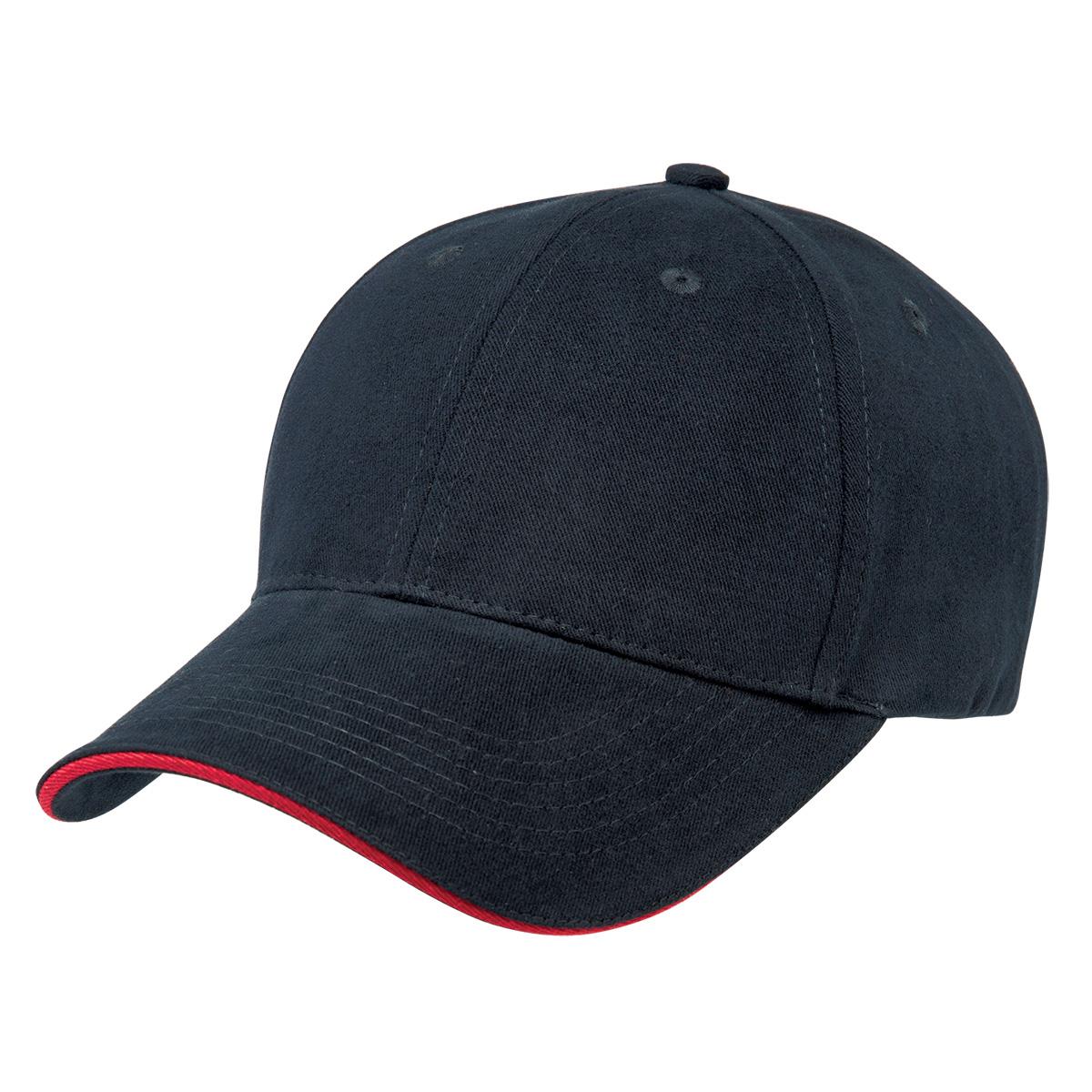 Premium Soft Sandwich Peak - Navy / Red - Front