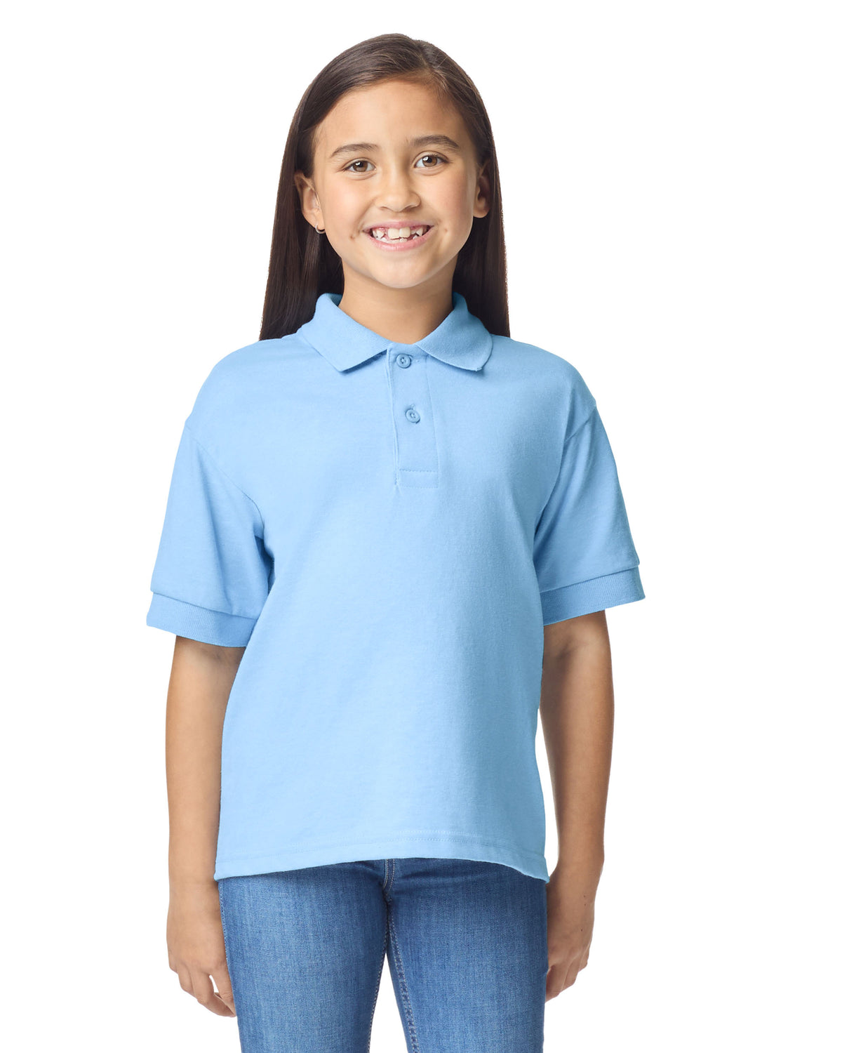 Gildan DryBlend 8800B Polo Shirt - Light Blue