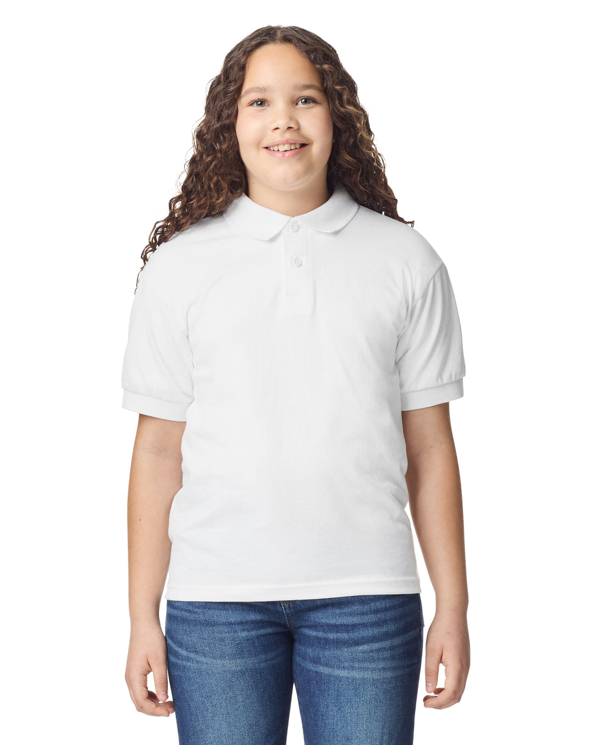 Gildan DryBlend 8800B Polo Shirt - White