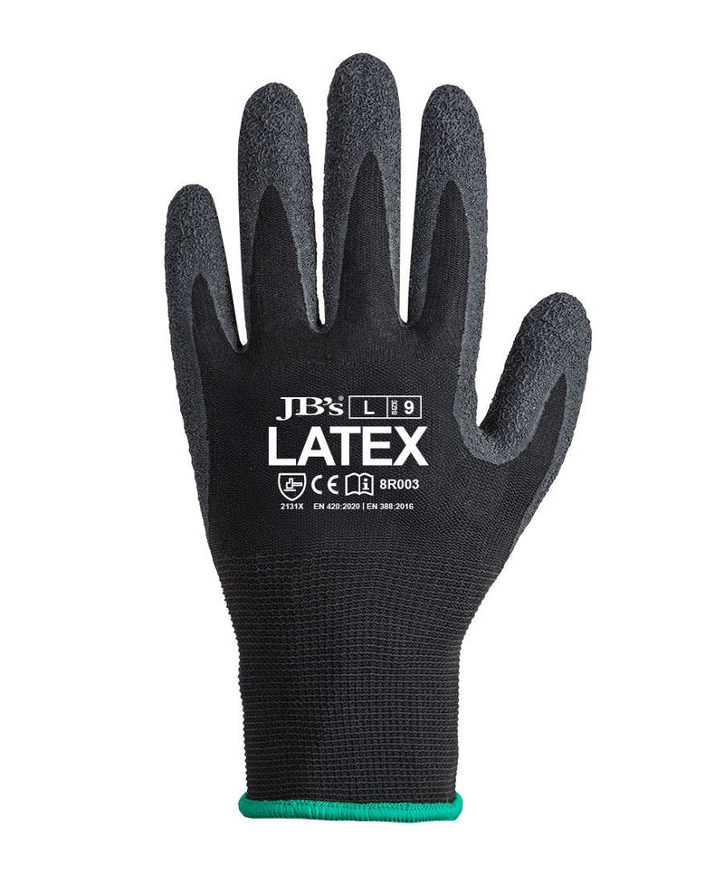 JB's wear JB's BLACK LATEX GLOVE (12 PK) 8R003