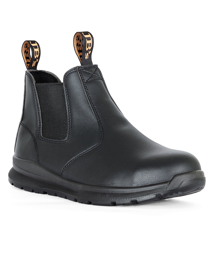 JB's Microfiber Safety Elastic Sided Boot - Black - Front