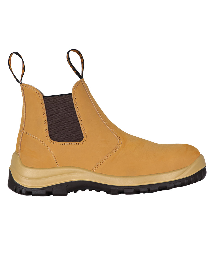 JB's Traditional Soft Toe Elastic Sided Boot - Wheat - Back