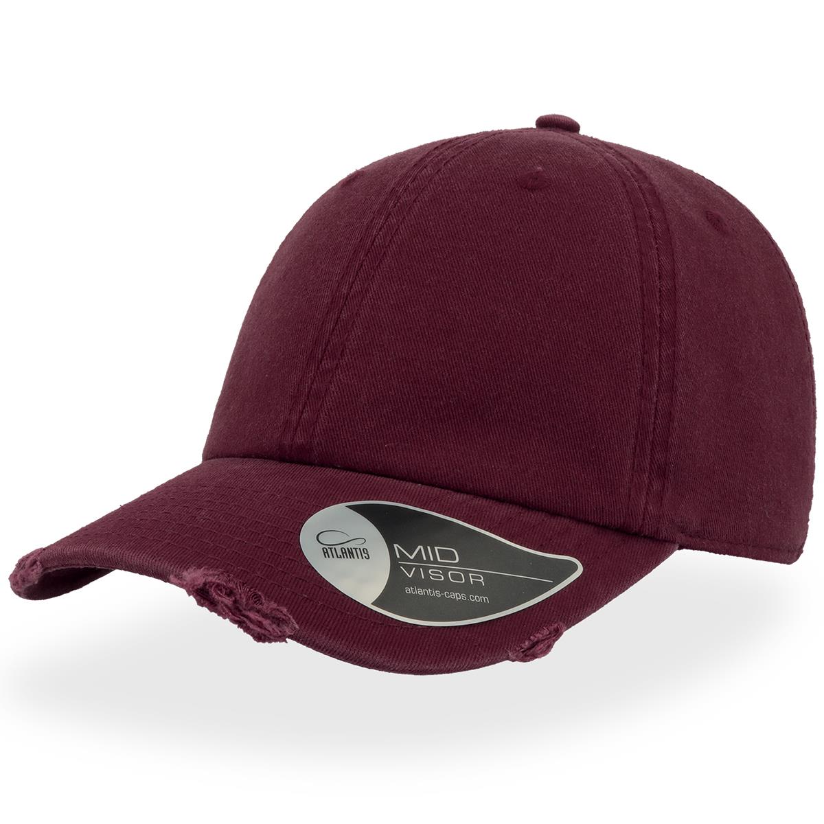 Dad Hat Destroyed - Burgundy - Front