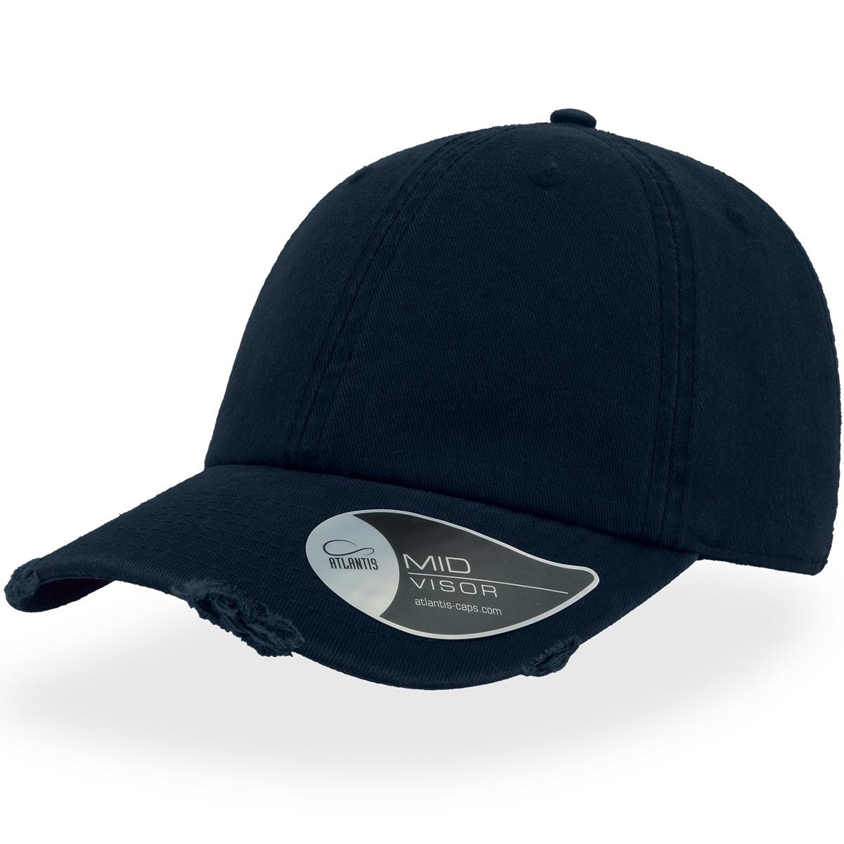 Dad Hat Destroyed - Navy - Front