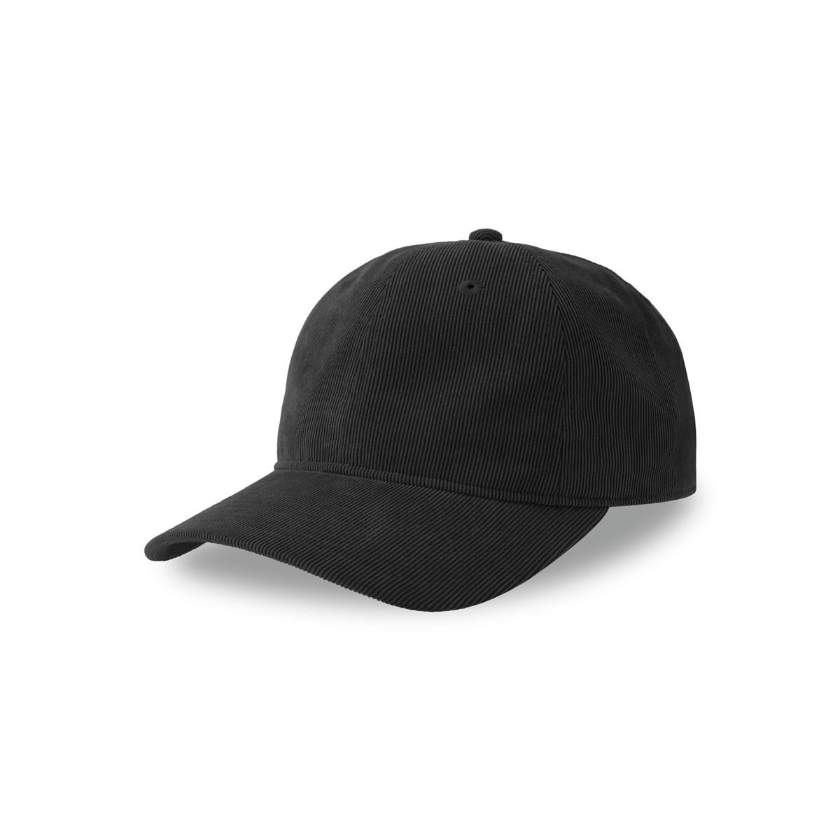 Creep-S Cap  - Recycled Corduroy - Black - Front
