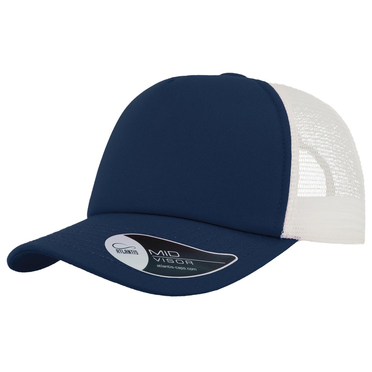 Record Trucker - Navy / White - Front