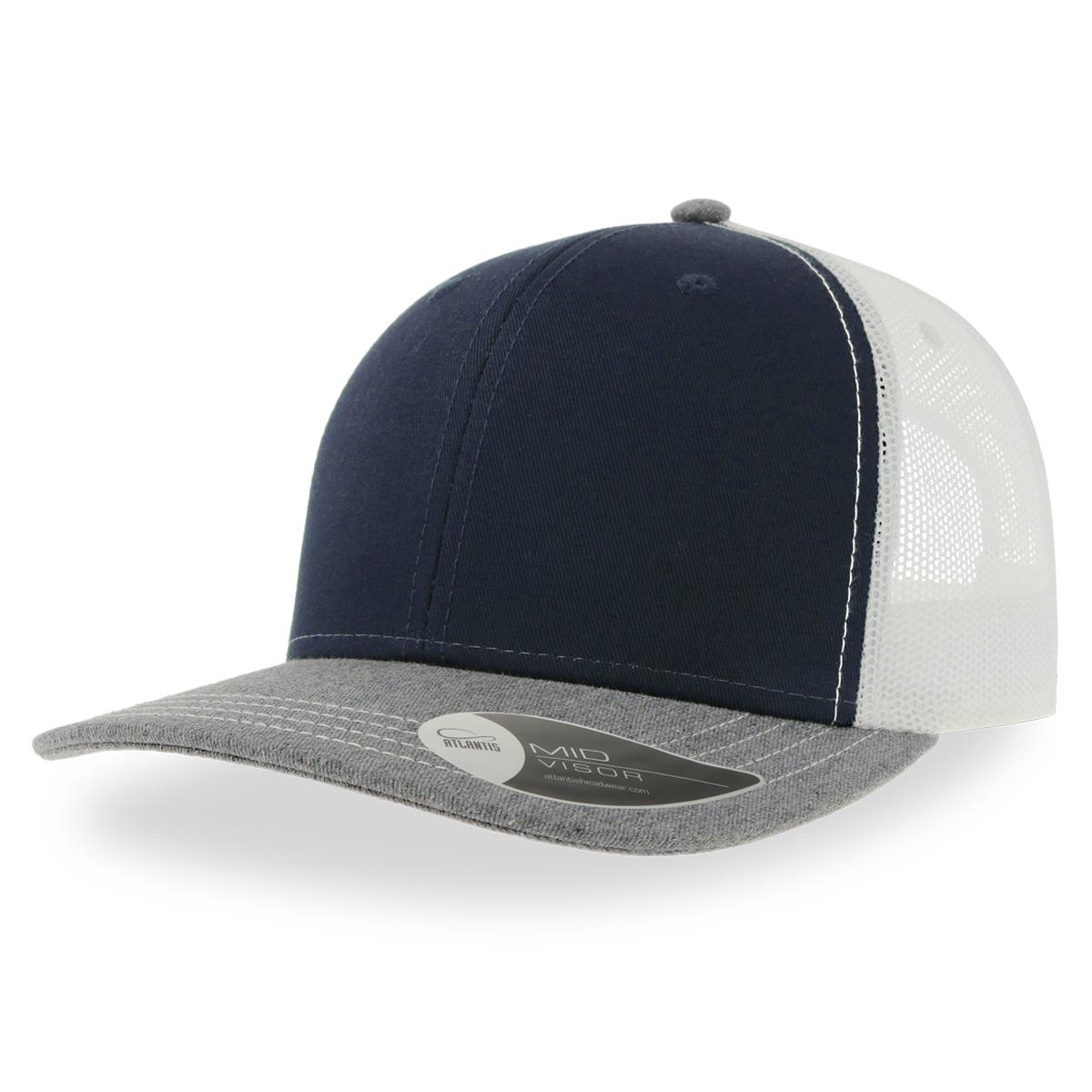 Sonic Trucker - Navy / Grey Melange / White - Front