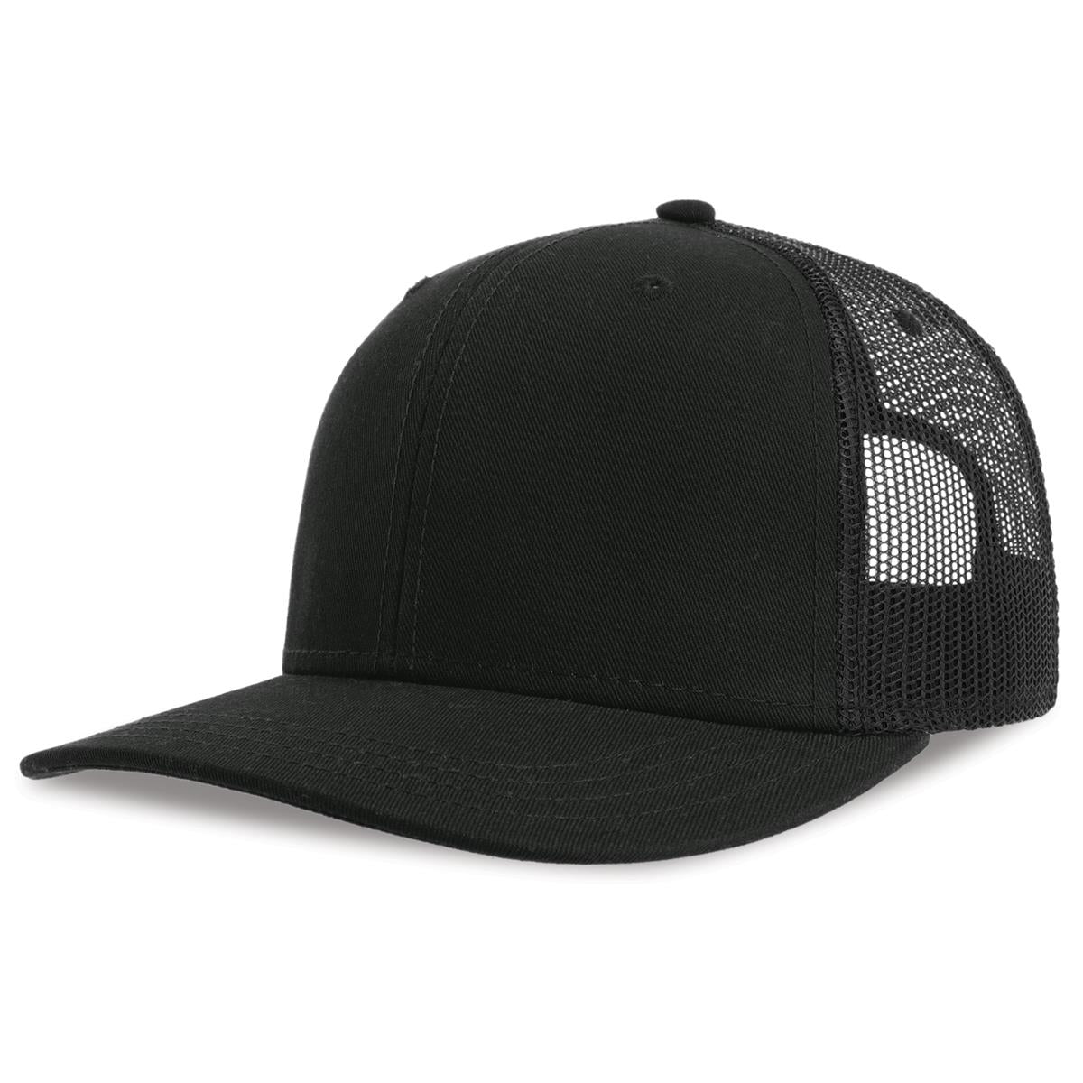 Sonic-S Organic/Recycled Trucker - Black / Black - Front
